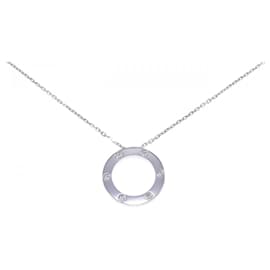 Collana Cartier Love Full Diamond 750 Oro Bianco Collana di Diamanti