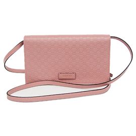 Portafoglio a tracolla/catena in pelle MicroGuccissima da donna Gucci