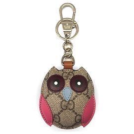 Charm per borsa Gucci a forma di gufo beige