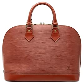 Louis Vuitton Alma PM in pelle Epi marrone