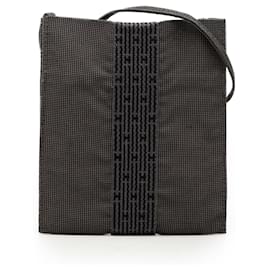 Pochette Herline in tela grigia Hermès