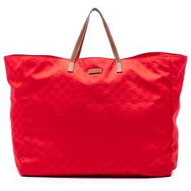 Borsa da viaggio Gucci in tela GG rossa