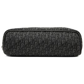 Dior Black Diorissimo Trotter Canvas Pouch