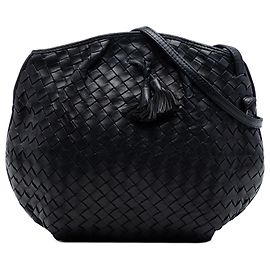 Bottega Veneta Bolso bandolera de napa negro Intrecciato