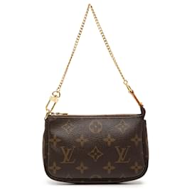 Louis Vuitton Marrone Monogram Mini Pochette Accessoires