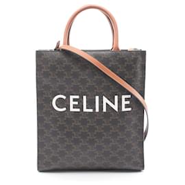 Celine Small Vertical Cabas Triomphe Borsa Tote 2-Way - Céline