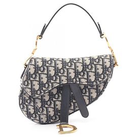 Borsa Christian Dior Saddle Bag Mini Oblique Jacquard