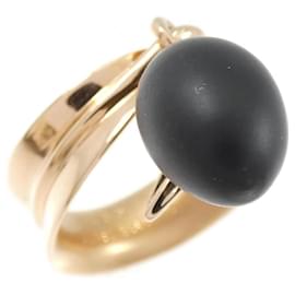 Anello Hermès Obsidian in oro rosa 18K