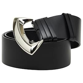 Cinto de couro preto feminino Louis Vuitton