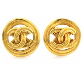 Orecchini a clip dorati Chanel