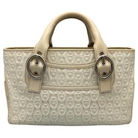 Borsa a mano Céline Boogie Bag D4 in pelle eggshell