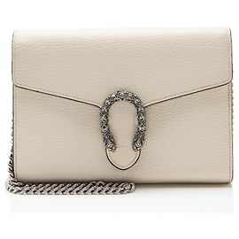 Portafoglio con catena Dionysus in pelle e cristalli Gucci