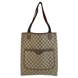 Bolsa Tote de Ombro Gucci Vintage GG Supreme Canvas