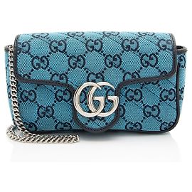 Borsa Mini Matelassé GG Canvas GG Marmont di Gucci