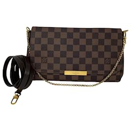 Borsa a tracolla Louis Vuitton Favorite MM Damier Ebene