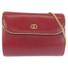 Borsa a Spalla Gucci Vintage Leather Chain