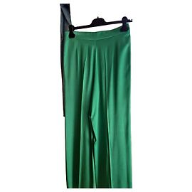 Pantalones anchos verdes Maliparmi en acetato y viscosa