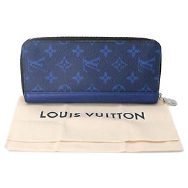 Portafoglio Zippy Wallet Vertical Long Louis Vuitton in Navy Blue