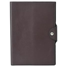 Hermes A5 Evercolor Brown Book Cover - Hermès