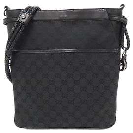 Borsa a Spalla Gucci GG Canvas Nera
