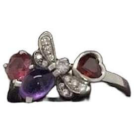 Chaumet Paris Garden 18k Weißgold Honig Edelsteinring