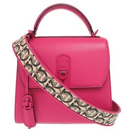 Borsa a mano Salvatore Ferragamo Boxyz Gancini in pelle