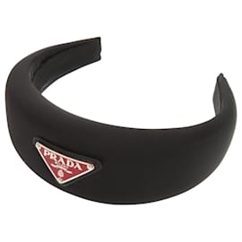 Cerchietto Alice in nylon nero Prada