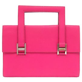 Hermès Hermes 365 Chevre Rose Shocking Handbag