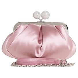 Bolso de mano de satén rosa con cristales - Weekend Max Mara