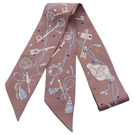 Hermes Twilly Les Cles a Pois Seidenschal - Hermès