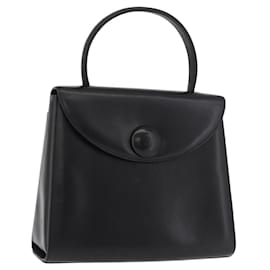 Bolsa GIVENCHY de couro preta com detalhes dourados Auth 182204A - Givenchy