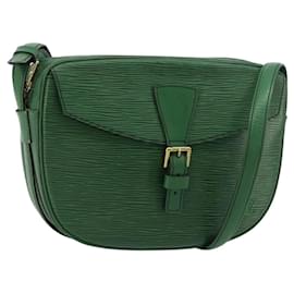 LOUIS VUITTON Epi Jeune Fille MM Borsa a Spalla Verde M52154 LV Auth ka4596