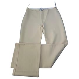 Vintage Celine Wool Blend Trousers Light Beige XS - Céline