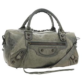 BALENCIAGA Zazigi Handtasche aus Leder 2way Grün 128523 Auth 182579V