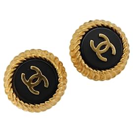 Orecchini CHANEL metallo Gold Tone CC Auth 183500V - Chanel