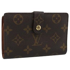 LOUIS VUITTON Monogram Porte Monnaie Billets Viennois M61663 LV Auth 182956