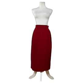 Falda de lana vintage Chloe Roja - Chloé