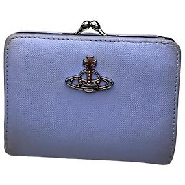 Vintage Vivienne Westwood Strukturierte Geldbörse Lavendel Silber