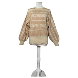 Vintage Dior Mohair Strickpullover Beige Creme M