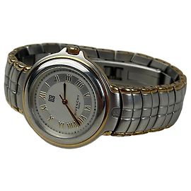 Reloj de pulsera vintage Givenchy en acero inoxidable plata y oro