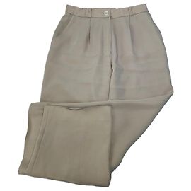 Pantaloni in seta vintage Chloé beige S