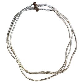 Autre Marque Collana di perle a tre fili con chiusura in oro 14K
