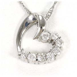 Autre Marque Collar de platino PT850/PT900 con diamante