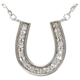 Autre Marque Collana in oro bianco e diamanti
