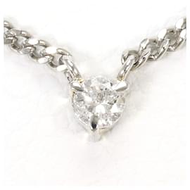 Autre Marque Collana in platino con accento in diamante