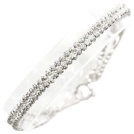 Autre Marque Bracciale con charm in oro bianco 18K