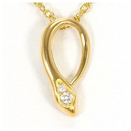 Autre Marque Collana in oro giallo 18K con diamante