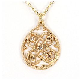 Autre Marque Collana in oro giallo 10K con diamante