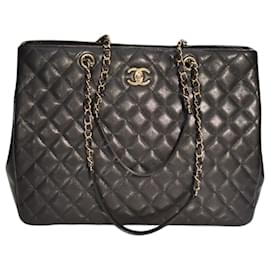 Chanel GST Grand Shopping Tote Pelle Caviar Nera