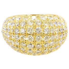Autre Marque 18K Gelbgold-Ring mit 5.02ct Diamant